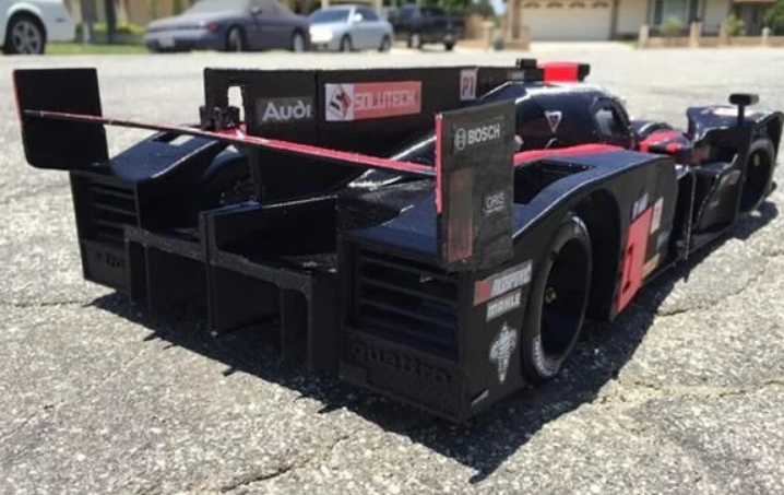 赛车手设计了一款奥迪开源遥控车3D打印模型!