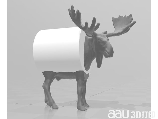 卫生纸驼鹿stl模型