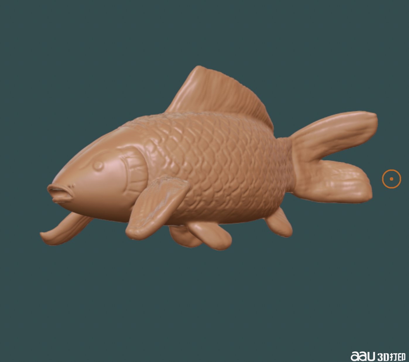 锦鲤鲤鱼STL模型