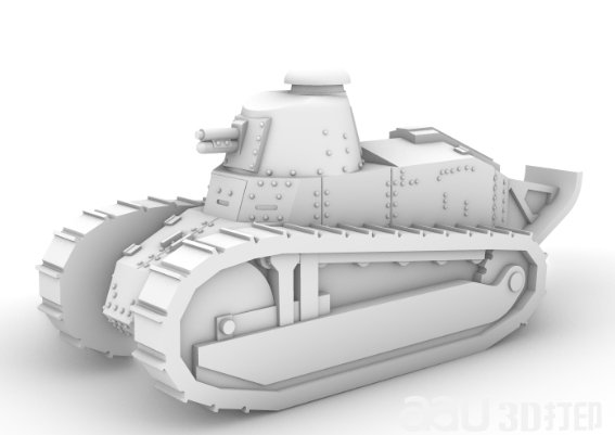 雷诺FT坦克STL模型