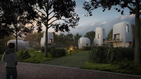 五座可居住的3D打印混凝土房屋将在荷兰埃因霍温建成