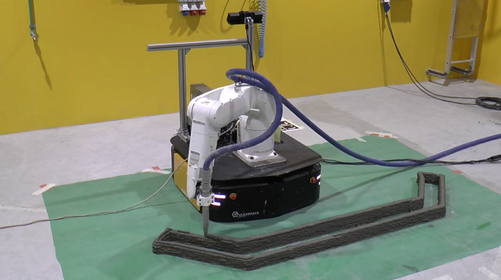 建筑业福音：可3D打印单块混凝土的移动机器人系统