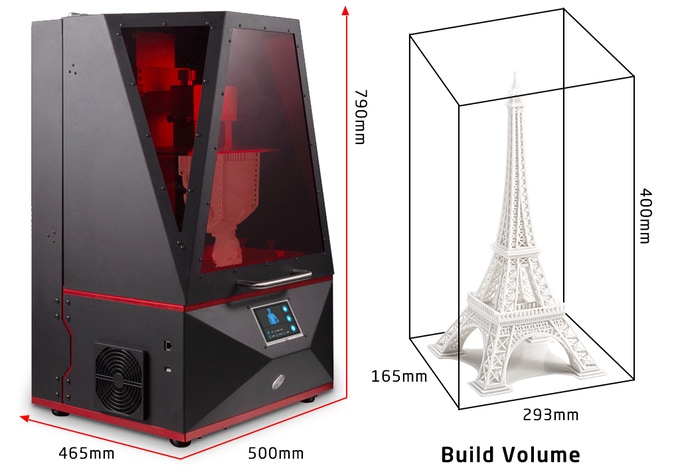“种草”攻略：大型4K SLA 3D打印机众筹进行时，仅需999美元！