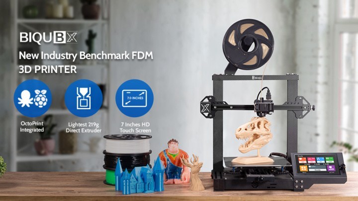 国产3D打印再突破！全球最轻的直接挤出机FDM 3D打印机BIQU BX面世