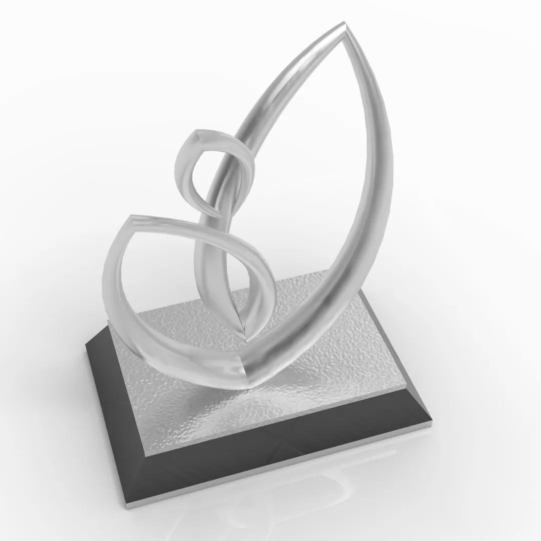 2020“白玉兰杯”颁奖盛典-秀美3D打印奖杯博眼球