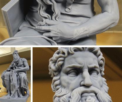 米开朗基罗大卫雕像的 3D 打印复制品亮相迪拜世博会
