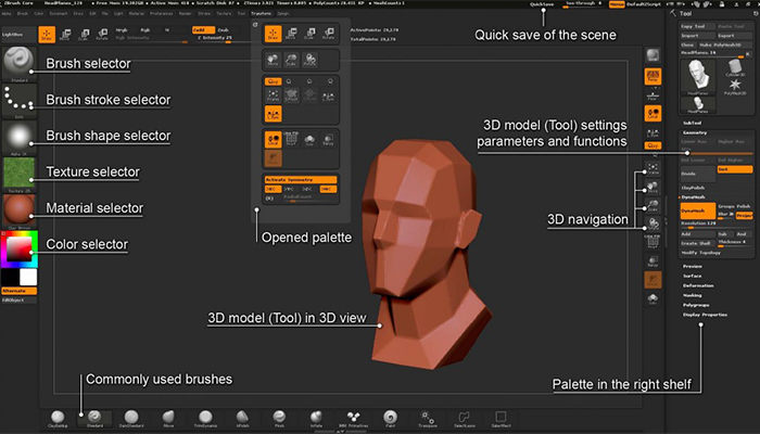 ZBrush——用于创建 3D 打印雕塑的 CAD 软件