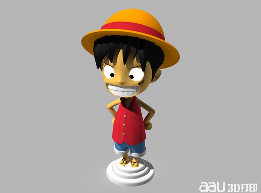 3d打印动漫人物-路飞