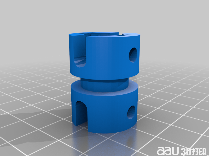 英寸麦卡诺凸台的套筒联轴器STL3D模型