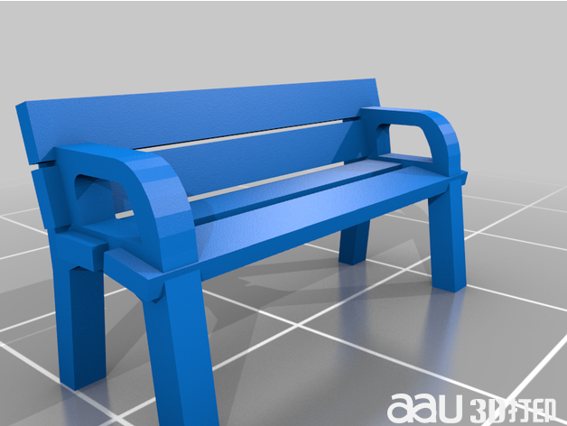 公园长凳STL3D模型