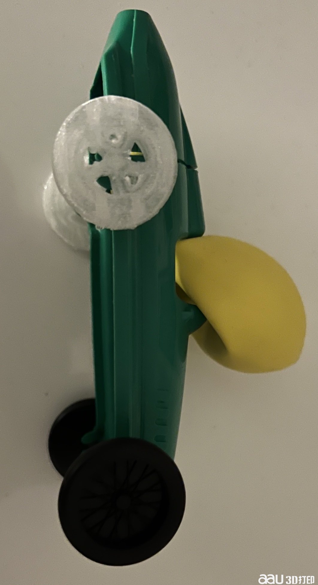 带轮子的气球车轴STL 3D模型