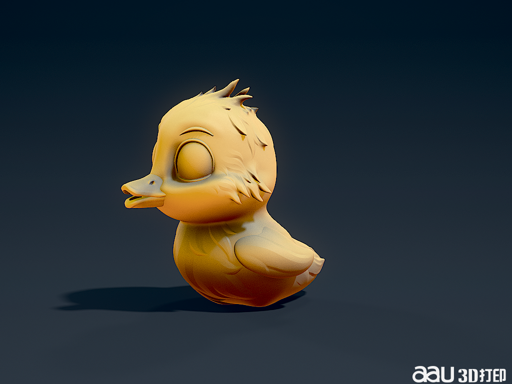 可爱的小鸭子STL模型