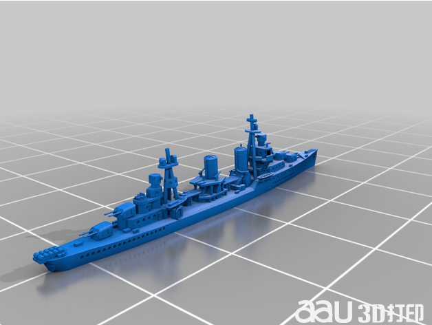 波特级驱逐舰STL 3d模型