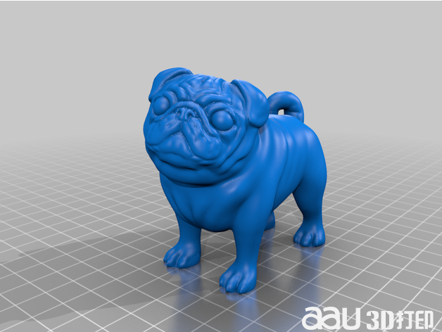 可爱的斗牛犬STL模型