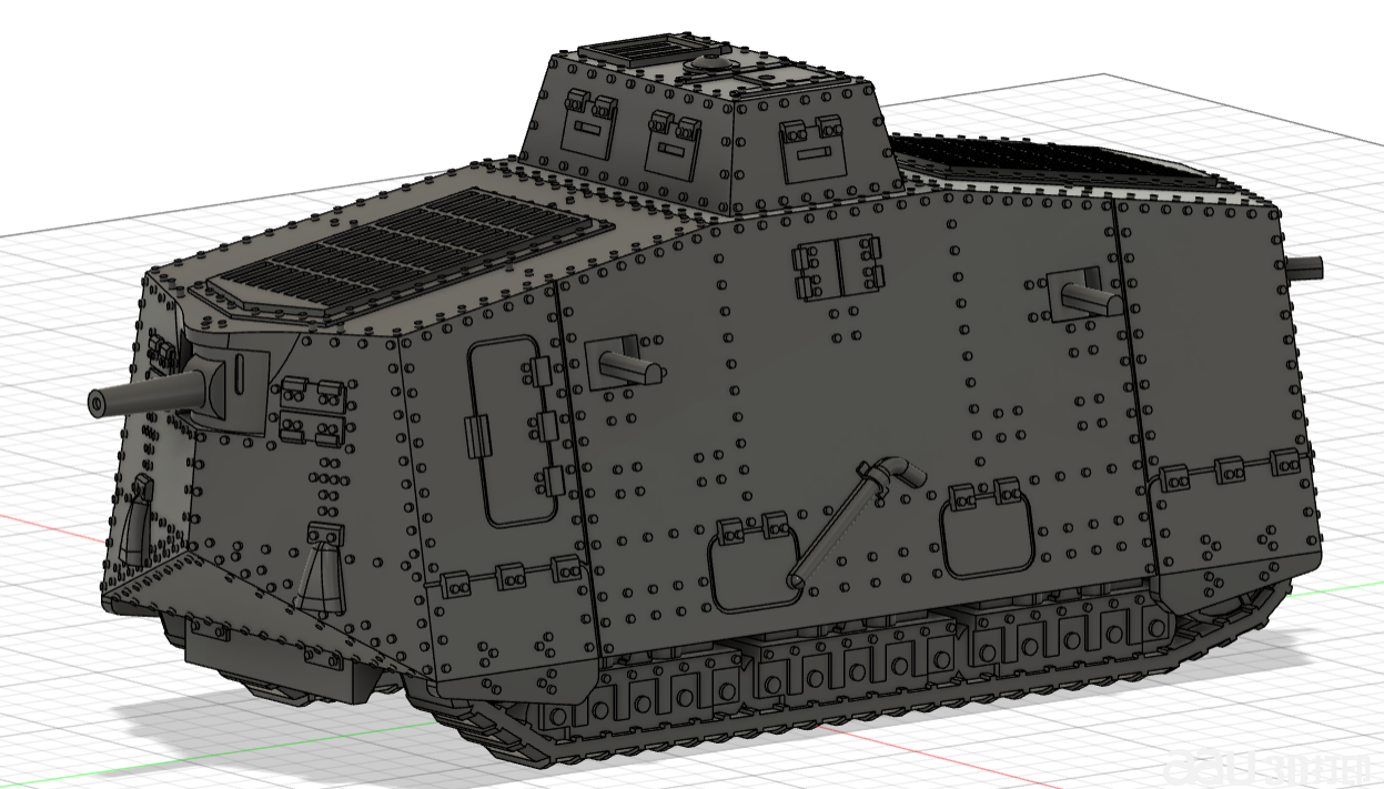 A7V-一战德国坦克STL模型