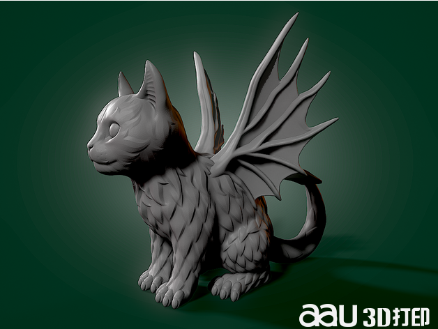 恶魔小猫stl模型