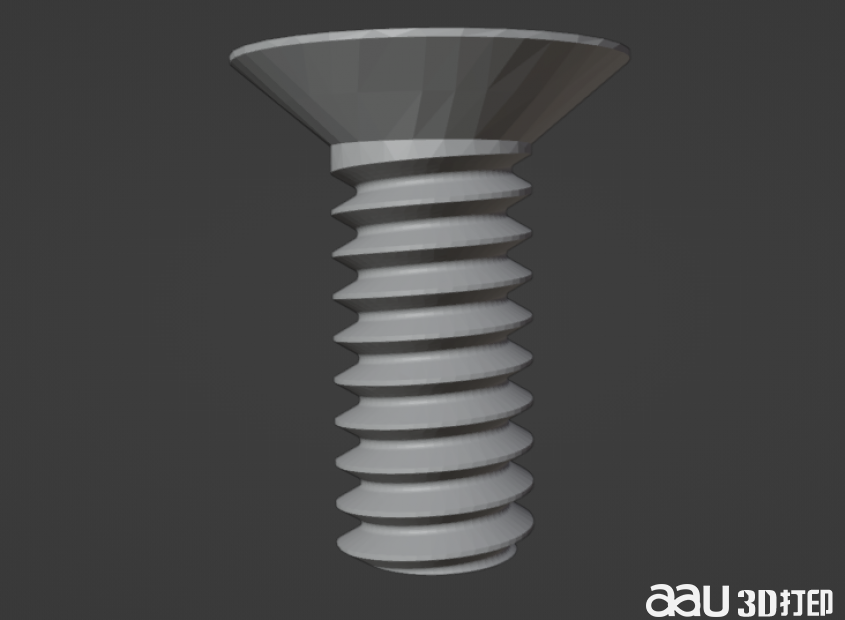 平十字螺丝stl模型