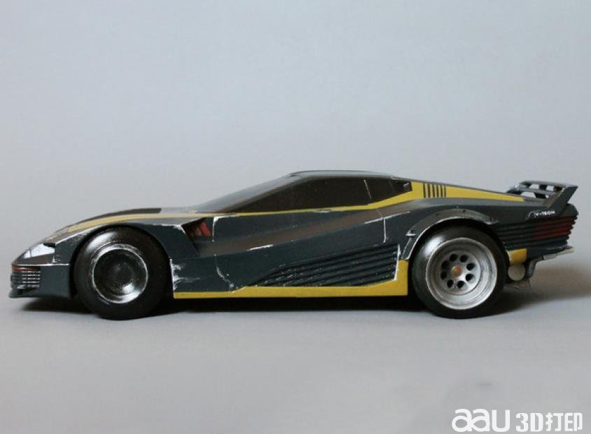 赛博朋克赛车3D打印模型
