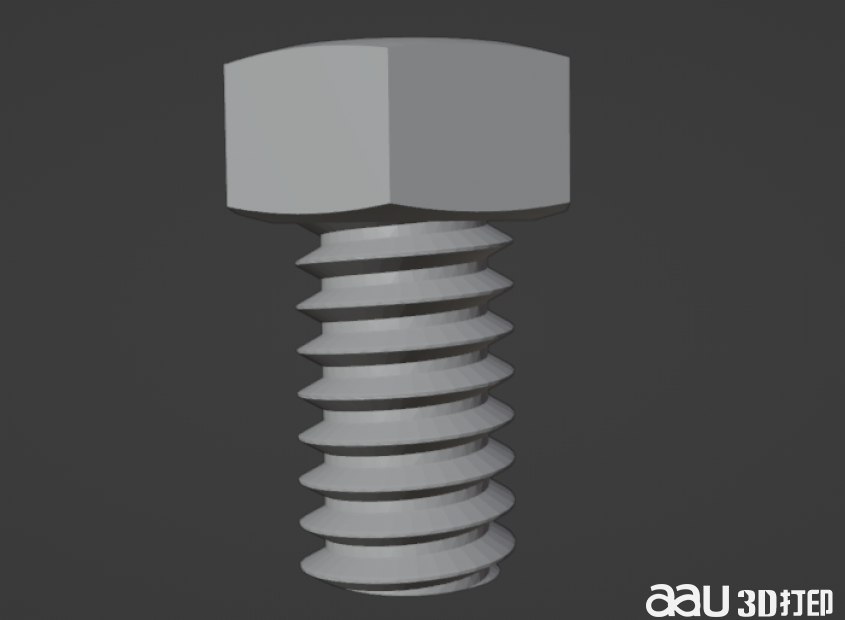六边形螺丝STL模型