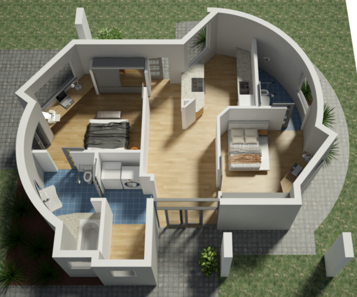 可持续的3D打印房屋