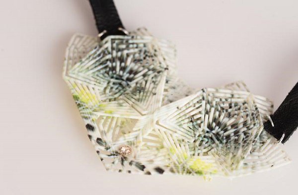 3D打印机创作设计印花珠宝和印花鞋