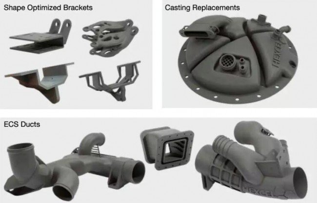 HexPEKK™材料与3D打印工艺 HexAM™ 制造的零件