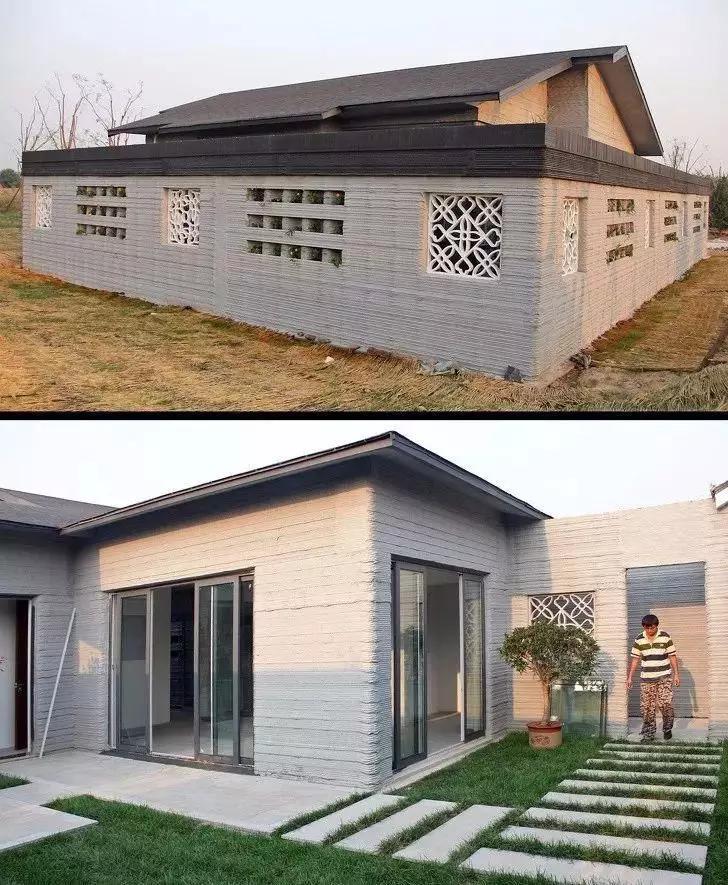 而这是完全3D打印的别墅
